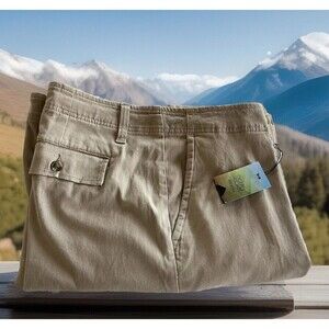 Ocean Coast Big & Tall Cargo Shorts Khaki Cotton Blend Mens Size 44 MSPR $54 NEW